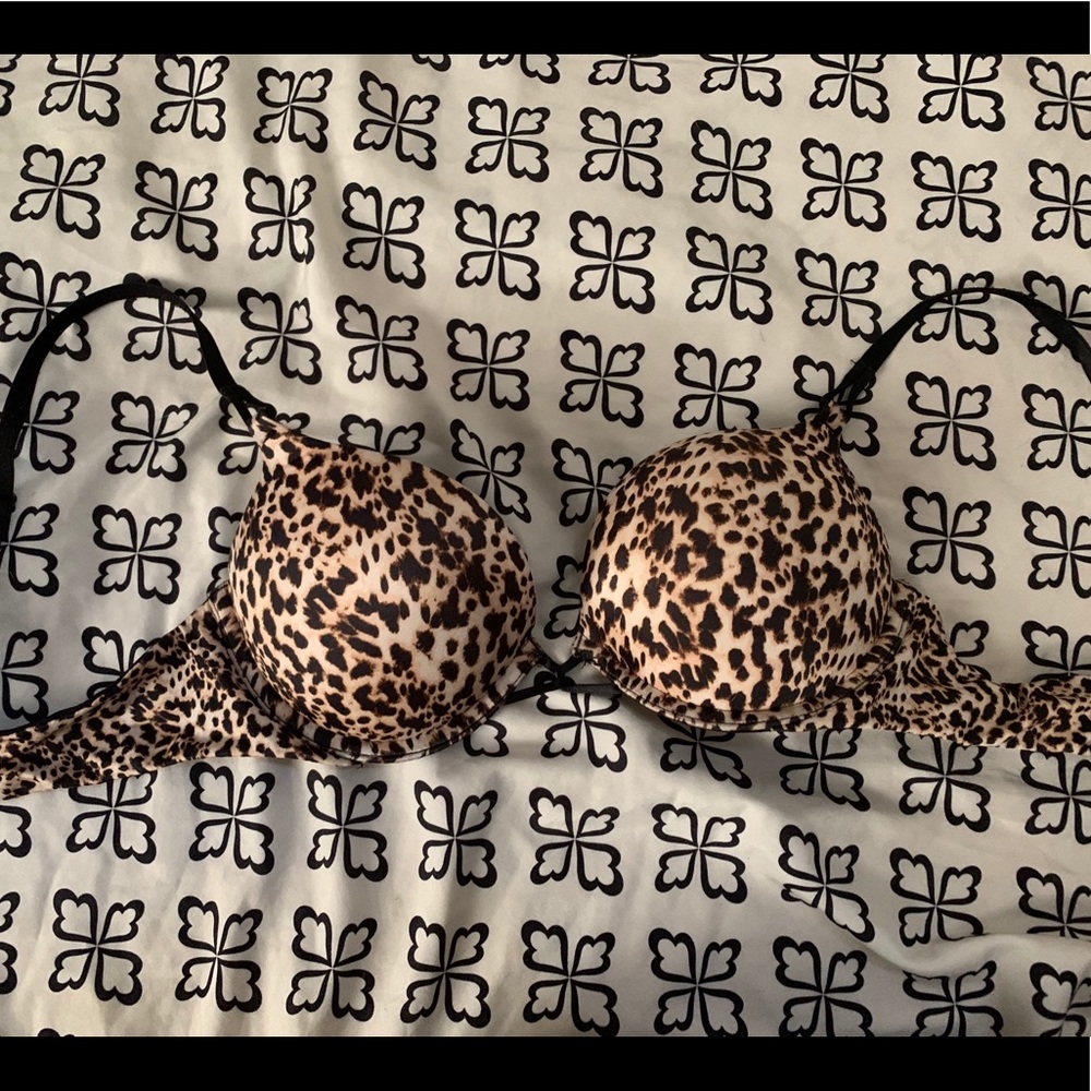 Sexy Leopard Print VIctoria secret padded Bra 34B